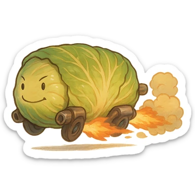 turbo cabbage roll sticker