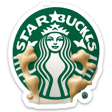 starbucks iced frappe sticker
