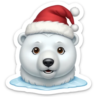 polar bar with fotr hat sticker