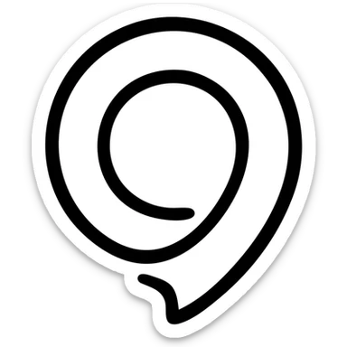 Change the logo to a monochrome black and white color palette, keeping the modern, bold, clean, professional, abstract logo style, no text, suitable for a communication or marketing agency, with no background. sticker