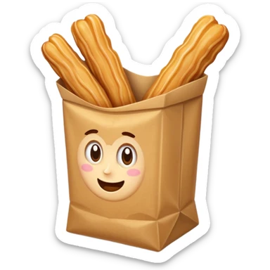 churros dans un paquet sticker
