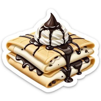 Cookies and cream crepe  sticker