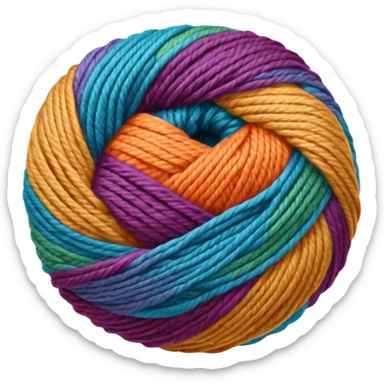 Knitting Yarn sticker