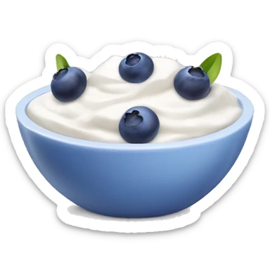 Yogurt Bowl with Blueberries sticker