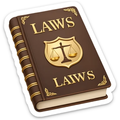 textbook on laws sticker