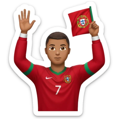 Ronaldo Portugal jersey  sticker