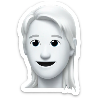 white tickmark with bluebackround sticker