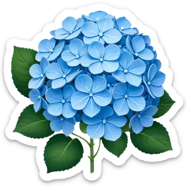 Blue Hydrangea sticker