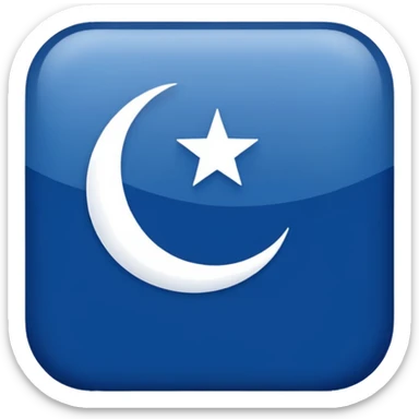 🇹🇷Let it be like this flag, but let the red areas be blue and the white areas remain white. sticker