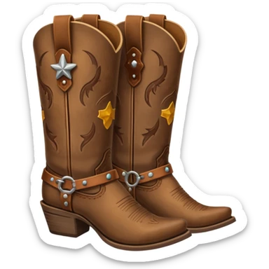 Cowgirl boots sticker