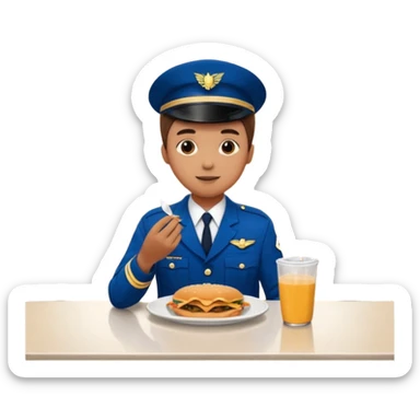 hazme una persona atendiendo en un comedor universitario sticker