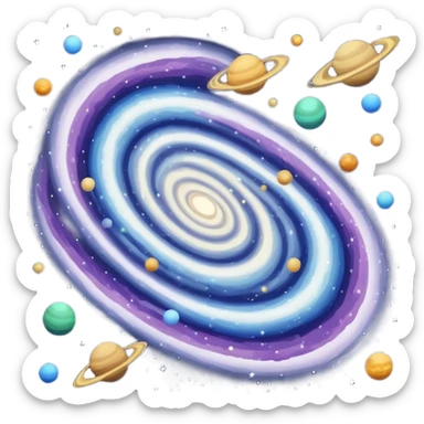 Milky Way galaxy sticker
