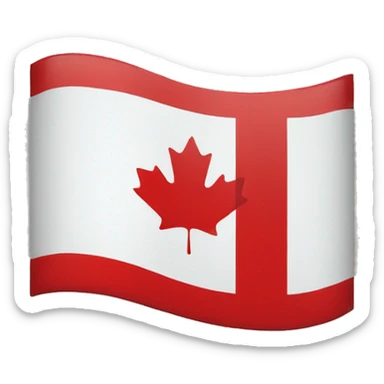 canada flag with black border sticker