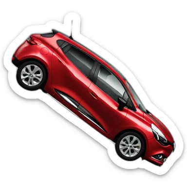Renault clio break rouge 2012 sticker