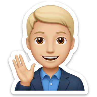 A person talking to the audience sticker