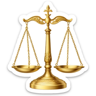 balance scales justice sticker