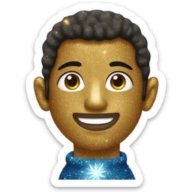 glitter hanukkah  sticker