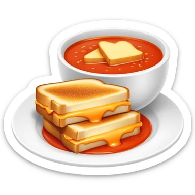 Grilled cheese and tomato soup sticker