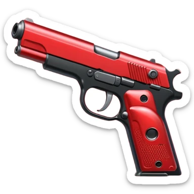 a red square with ur pist in the middle of the square sticker