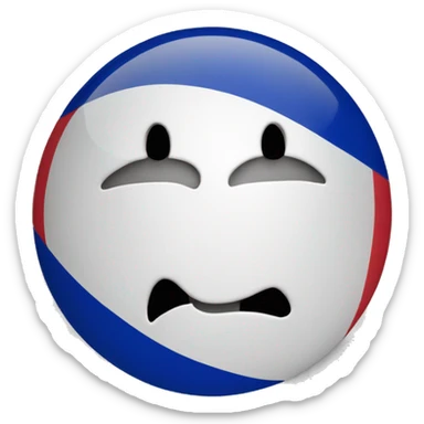 french flag in a circle sticker