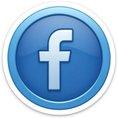 Fb blue badge icon sticker