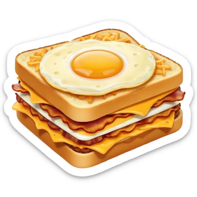 bacon egg and cheese with hashbrowns sticker