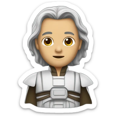 Master skywalker, there’s too many of them, what are we going to do? sticker