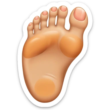 Toe flipping someone off sticker