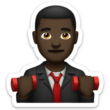 dark guy with red weight west west sticker