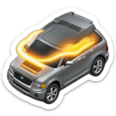 car 	Electronic ignition system sticker