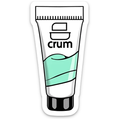 crumpled empty hand cream tube, flattened and wrinkled, cap on, no cream left, no face or character, only the tube sticker