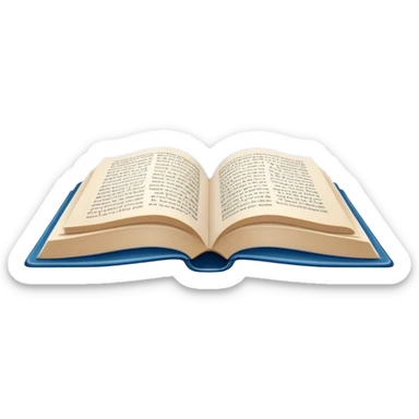 Icon for Poetry Reading: an open book with verses on the pages, from which fly pages transforming into a large flock of small white birds soaring into the blue sky. The icon should evoke the freedom and beauty of poetry. Transparent background. sticker