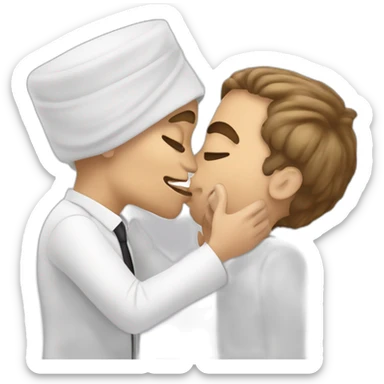 emmanuel macron kiss a mummy sticker