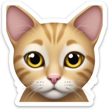 cat with hearted eye sticker