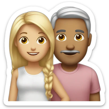 white parents sticker