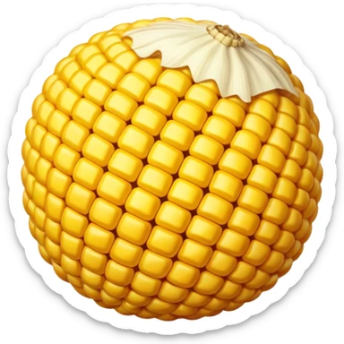 Corn ball sticker
