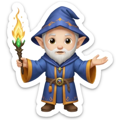 Male Gnome Mage World of Warcraft  sticker
