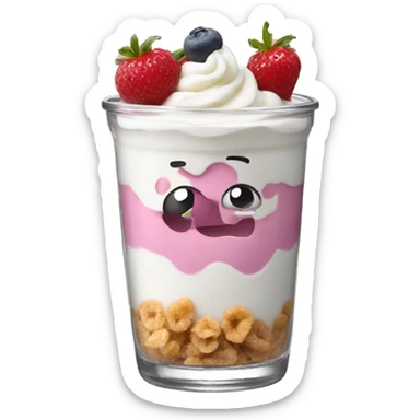 Yogurt parfait  sticker