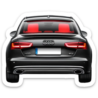 Plakasiz audi a6 arkasi sticker