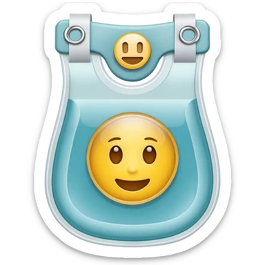 ostomy bag, neutral sticker