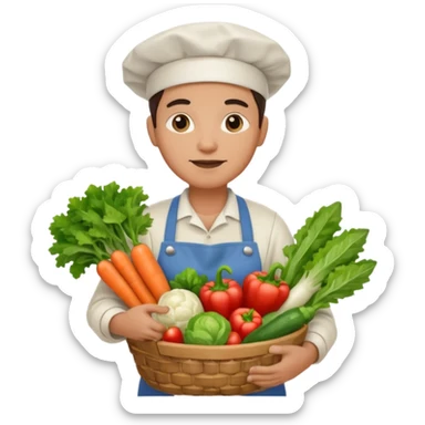 farmer chef sticker