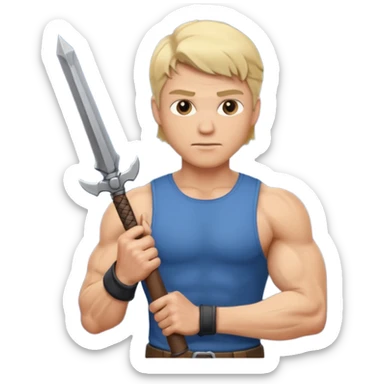 Silah tutan erkek sarşın sticker