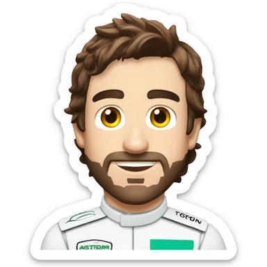fernando alonso aston martin  sticker