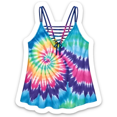 Moonlit weaves clothing strappy tie dye sticker