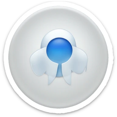 white tick in blue circle sticker