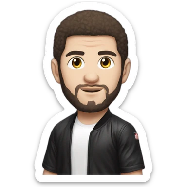 Mix of Khabib and islam makhachev sticker