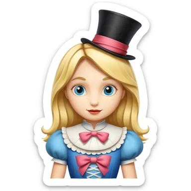 Alice in wonderland sticker