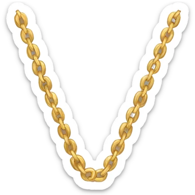 gold necklace sticker