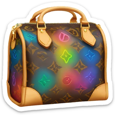 Louis Vuitton bag colorful sticker