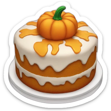 pumpkin cake sticker